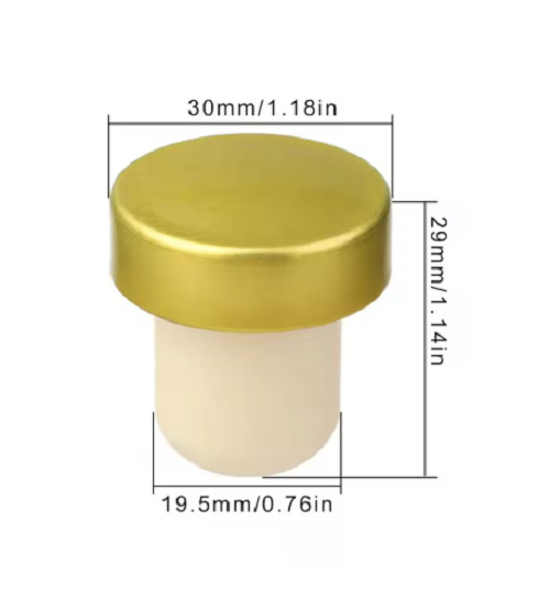 New Silicone Champagne Wine Beer Cork Bottle Sealer Cap Sto Solid Eco-Friendly - Image 2