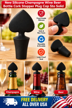New Silicone Champagne Wine Beer Bottle Cork Stopper Plug Cap Sto Solid