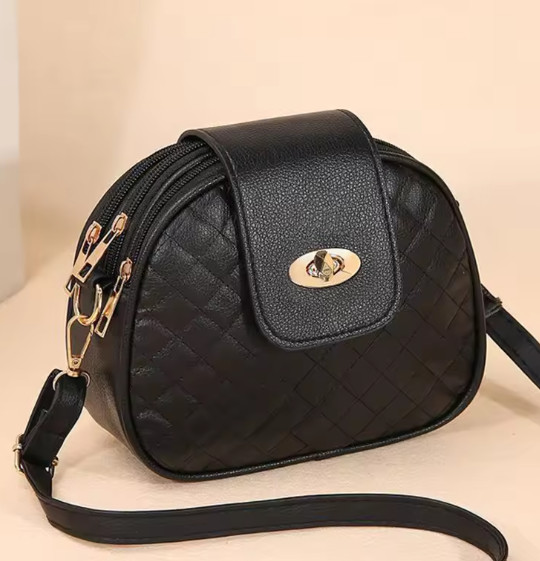 New Women's Black Riding Backpack Stylish and Fashionable Casual Shoulder Bag - Image 2