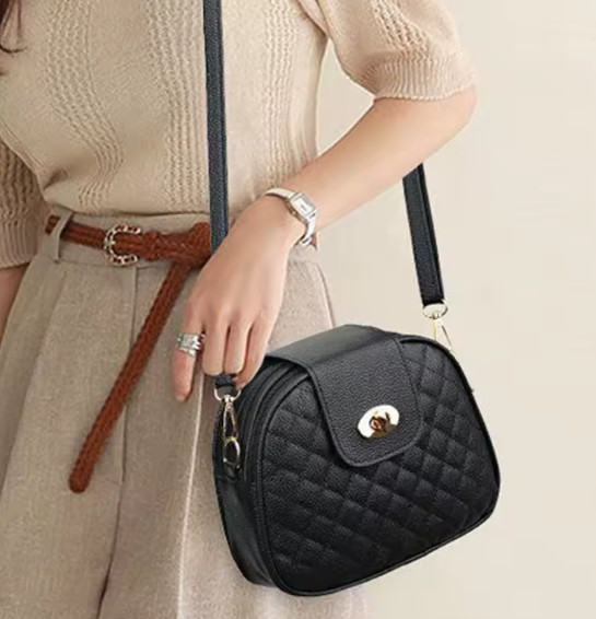 New Women's Black Riding Backpack Stylish and Fashionable Casual Shoulder Bag - Image 5