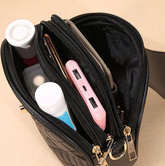 New Women's Black Riding Backpack Stylish and Fashionable Casual Shoulder Bag - Image 6