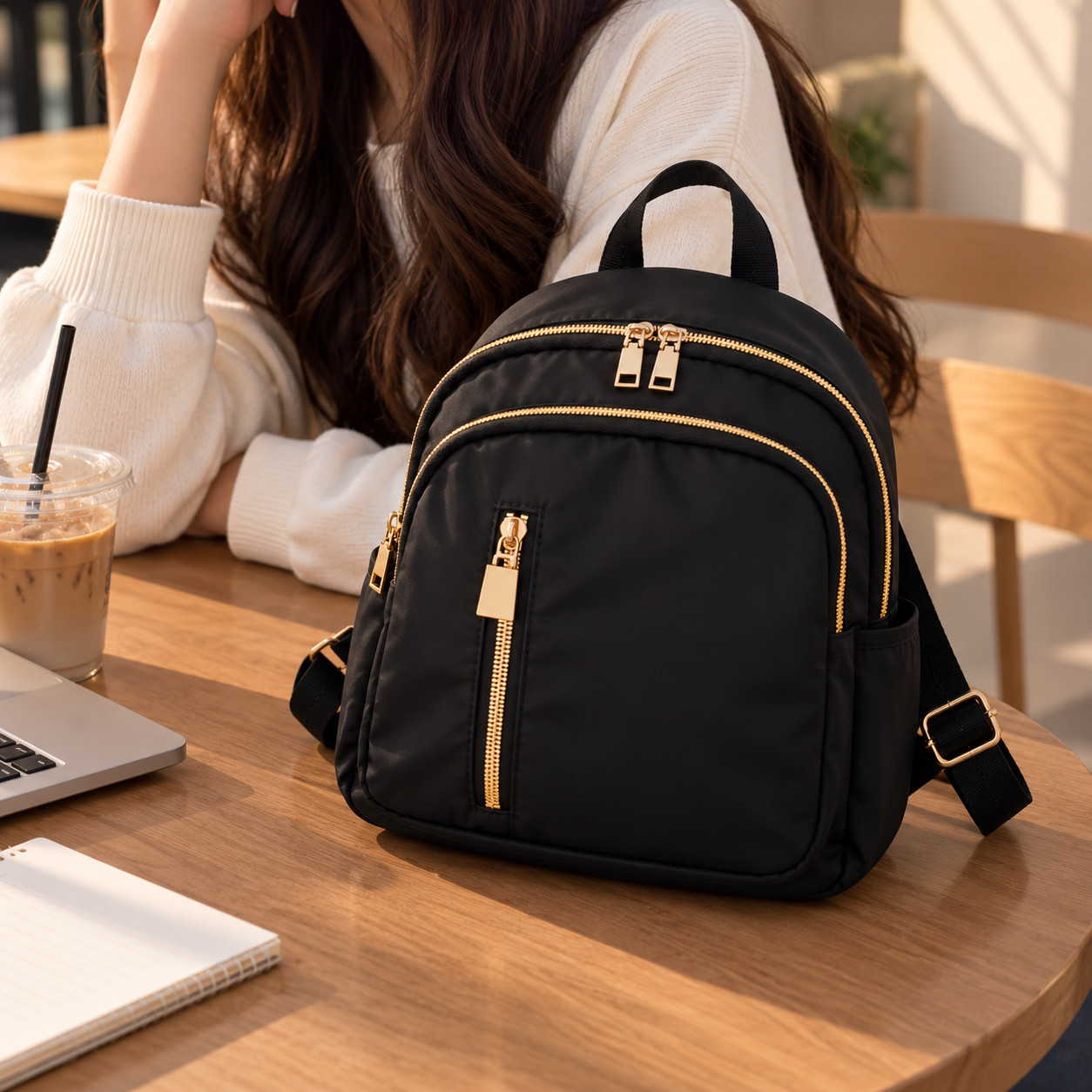 New Women's Fashion Nylon Mini Backpack Cute Travel Daypack Shoulder Bag - Image 7