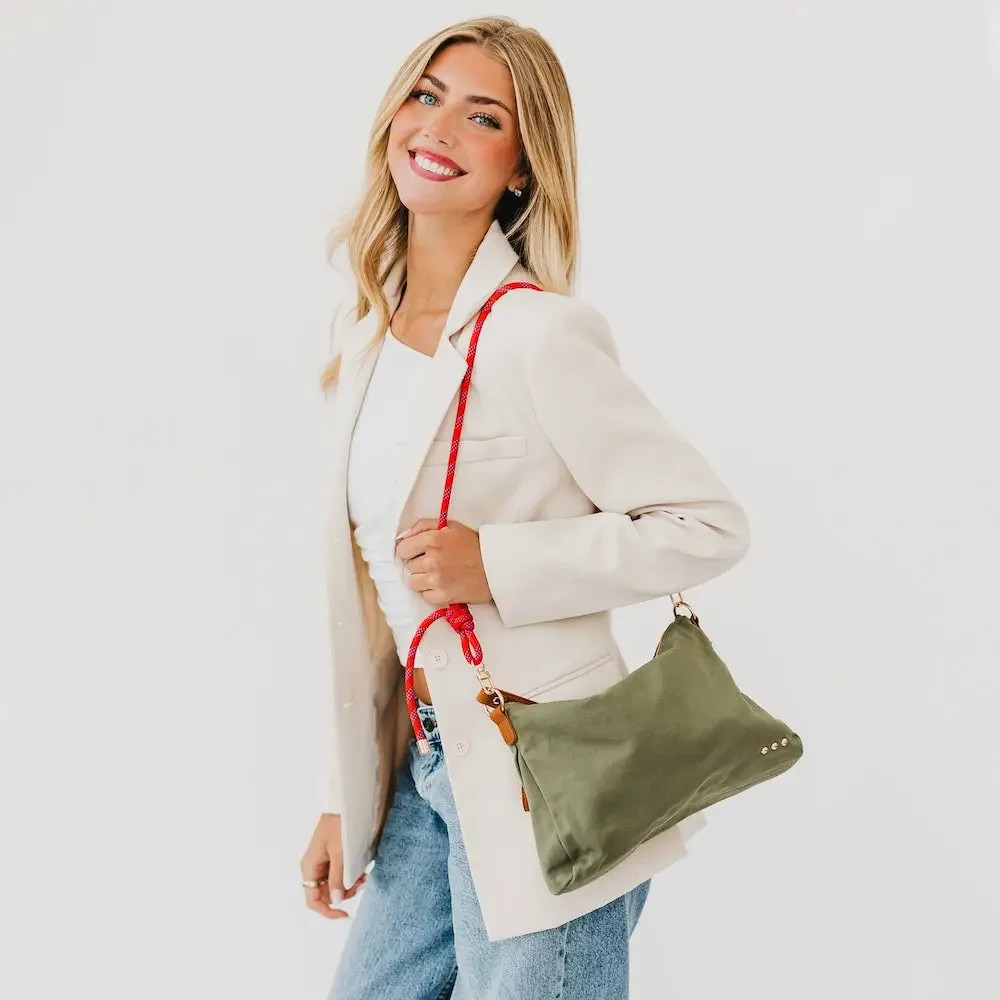 Cosette Canvas Shoulder Bag Washed Canvas Handbag for Women - Image 2