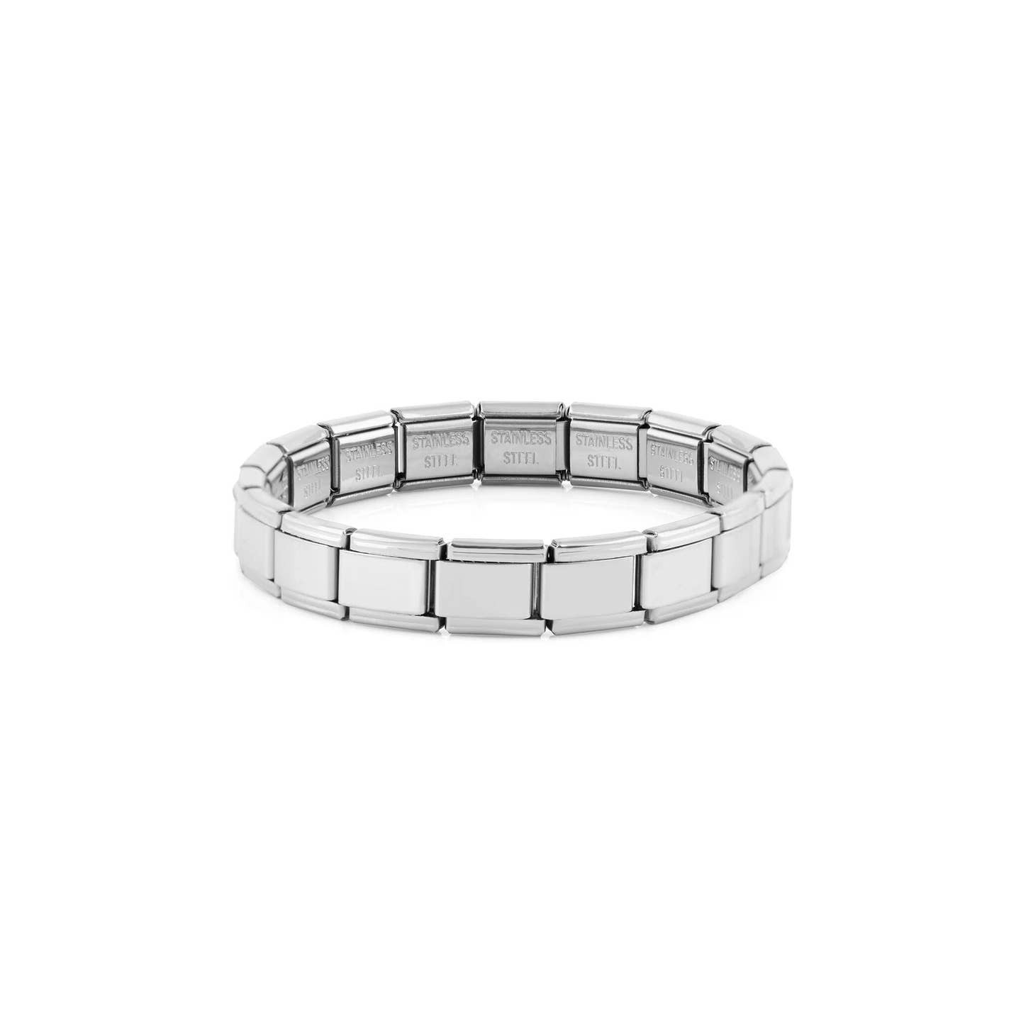 New Women's 18K Stainless Steel Italian Charm Size Medium Bracelet - Image 2