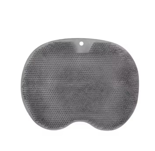 Silicone Massager Pad Grey Shower Mat Sucker Exfoliating Dead Skin Removal - Image 2