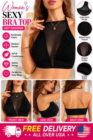 Women's Regular Sexy Mesh Bra with Medium Stretch Underwear Hot Fashion