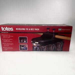 Totes Revolving Tie & Belt Rack Electronic Motorized Closet Organizer 64 Hanger
